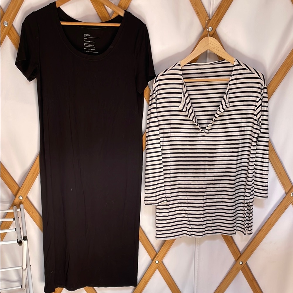 Bundle of Storq maternity dress and shirt